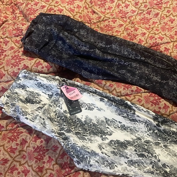 Set of 2 women's leggings Snake skin print - Picture 1 of 2